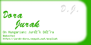 dora jurak business card